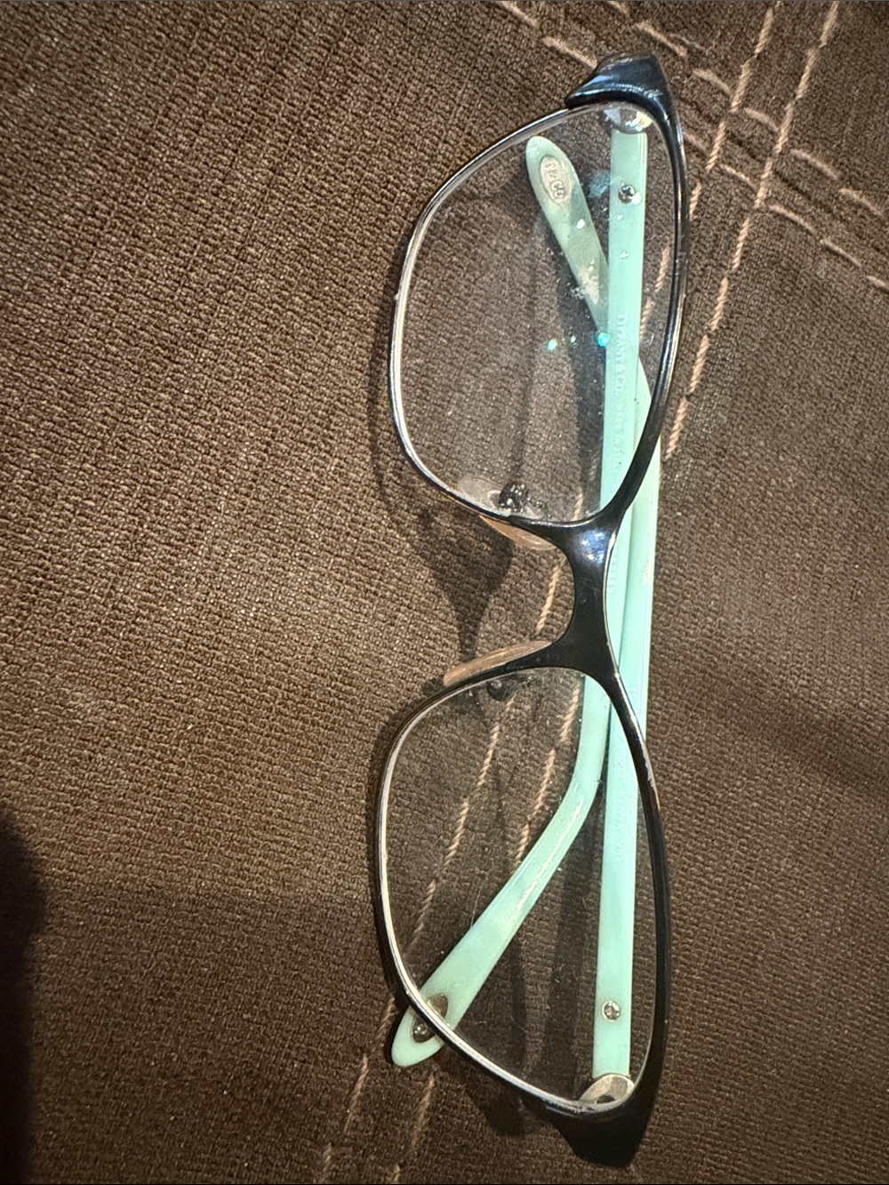 Tiffany & Co. Black Frames with Mint Green Temples Women's Glasses